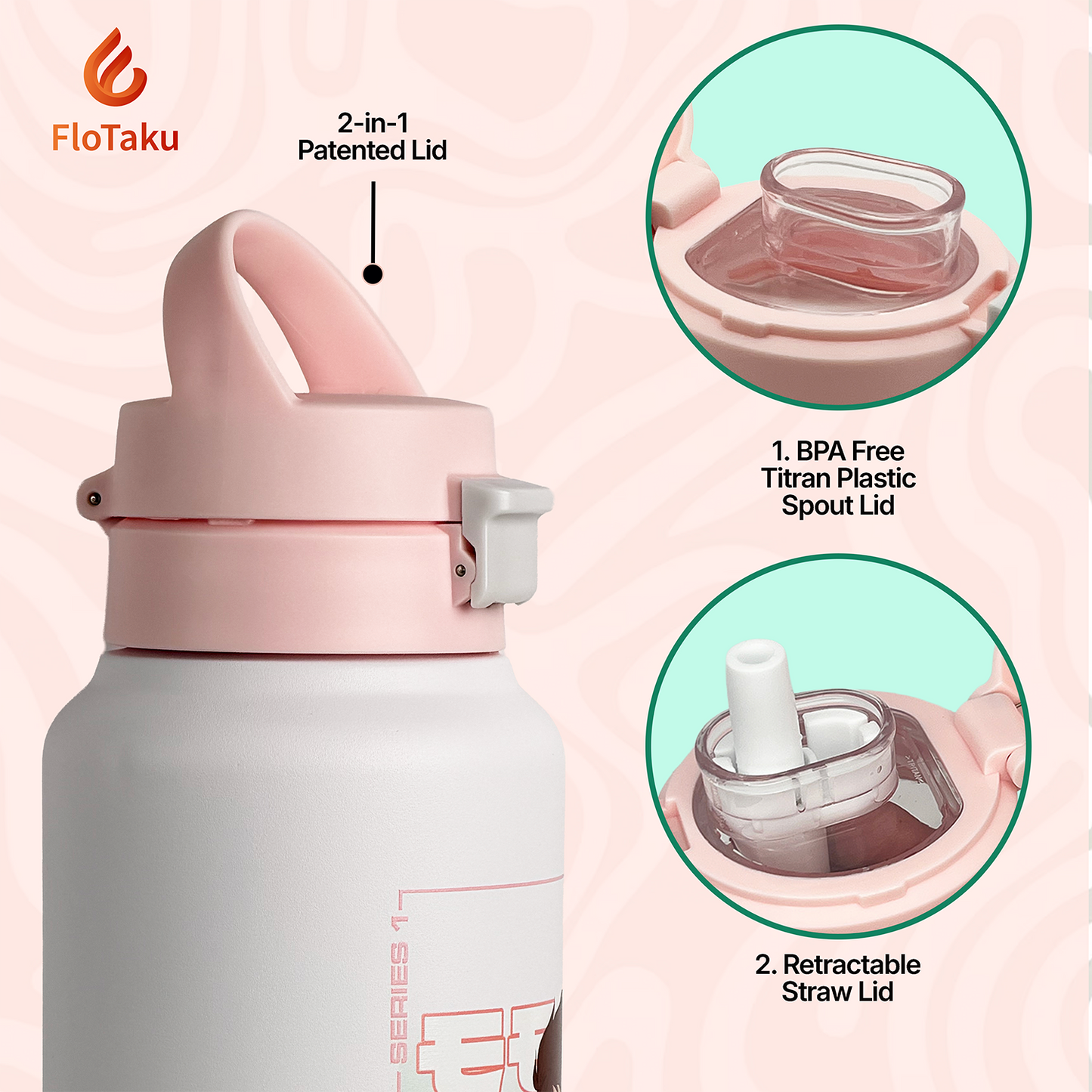 FloTaku x Dan Da Dan Series 1 | Momo Ayase 32oz Bottle