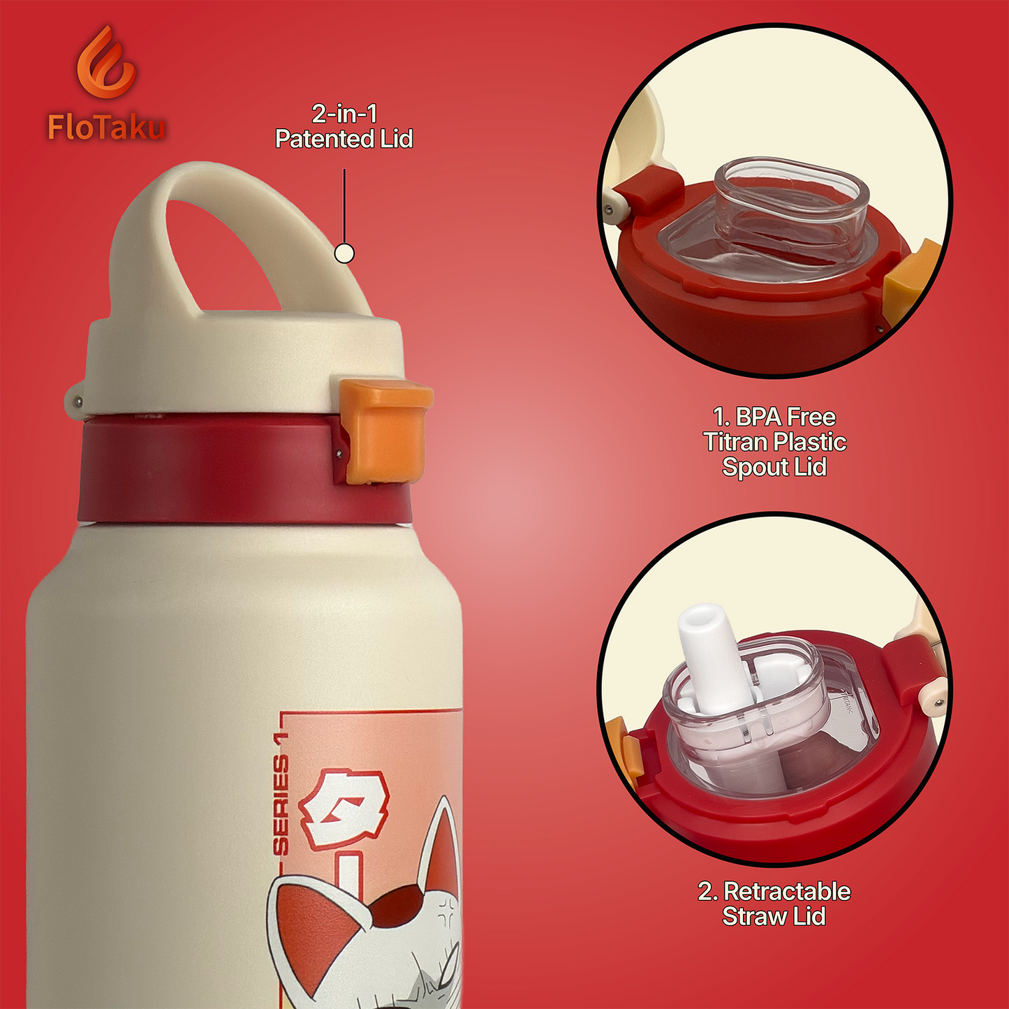 FloTaku x Dan Da Dan Series 1 | Turbo Granny 32oz Bottle