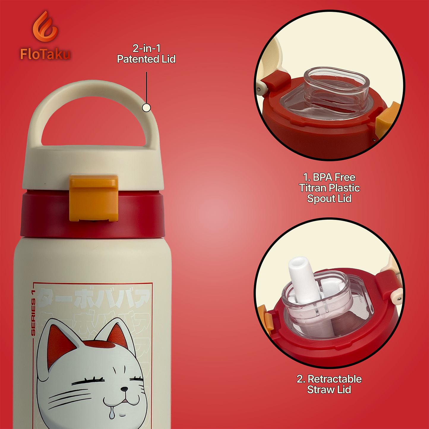FloTaku x Dan Da Dan Series 1 | Turbo Granny 18oz Bottle